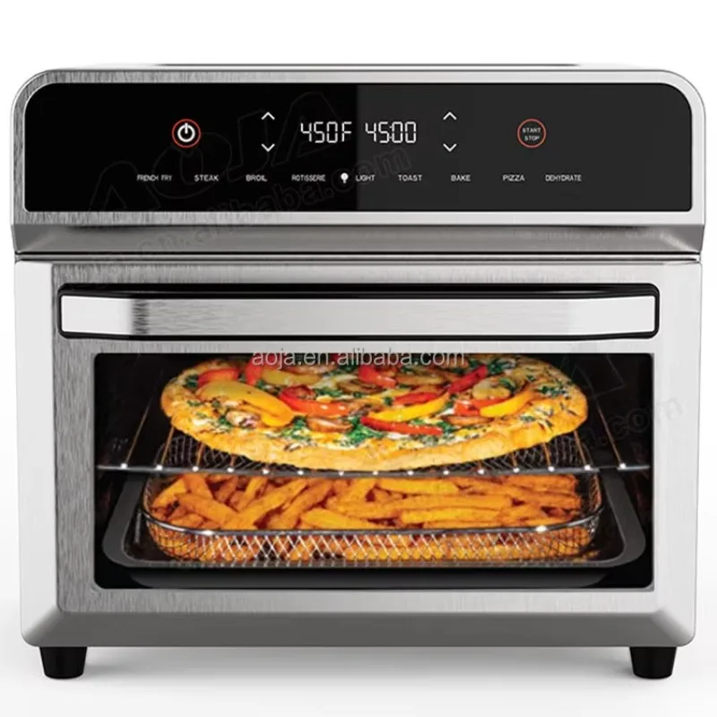 24L Large Smart Air Fryer Oven, Digital Oil Free Toaster, Multifunctional Household Baking Kitchen Appliance