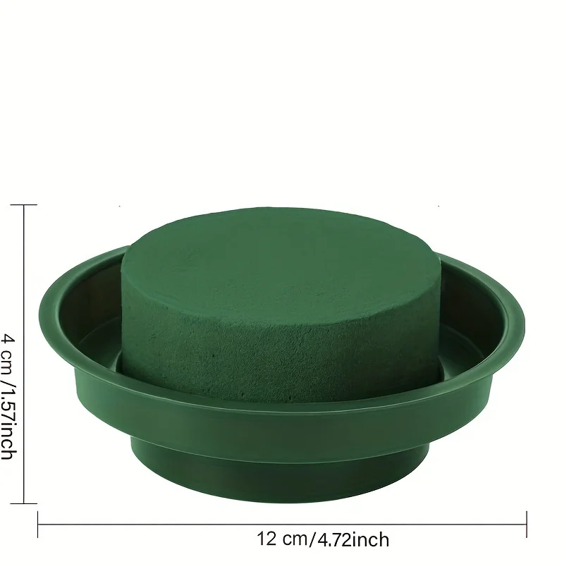 6/12PCS Rotondo Floreale Schiuma Mattone Verde Schiuma Floreale Secco Blocchi di Schiuma Floreale Fiore Artificiale Fango Kit Disposizione Fiore FAI DA TE