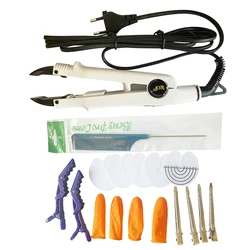super quality wholesale price White color FLAT PLATE Fusion Hair Extension Keratin Bonding Tool Heat Iron