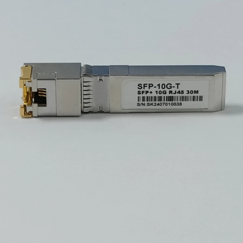 10G SFP + To Rj45 30M Self-Adaption 10G/5G/2.5G Optical Module Compatible For  , Mikrotik , Ethernet Optic Switch