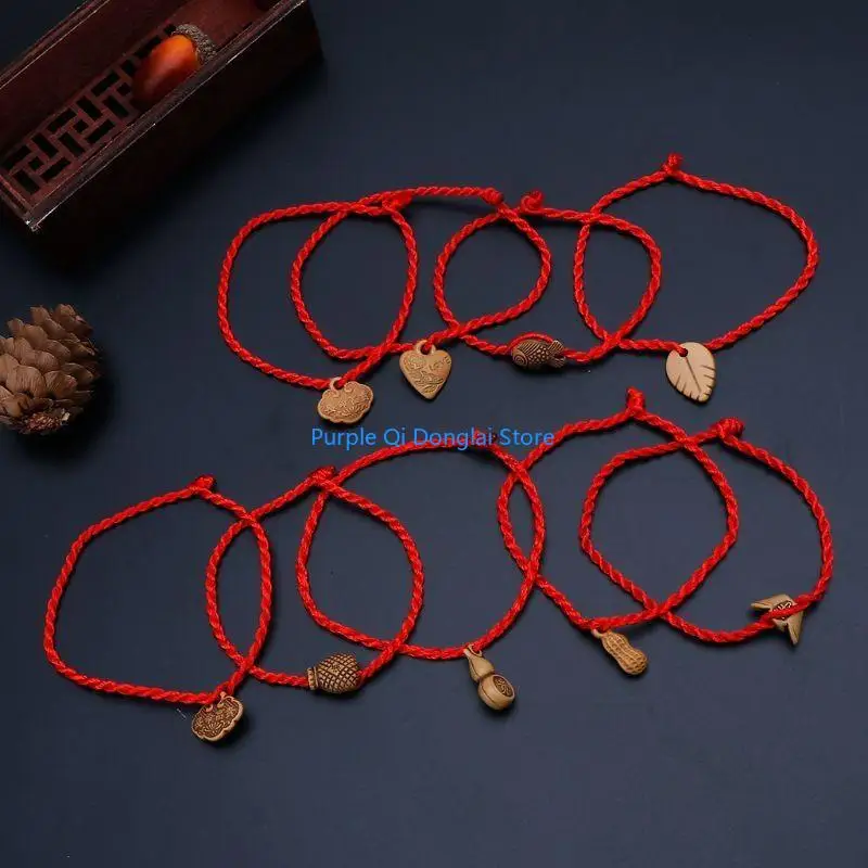 L21E Knitting Red String Braided Bracelet 10x Kabbalah Bracelets for Protection Good