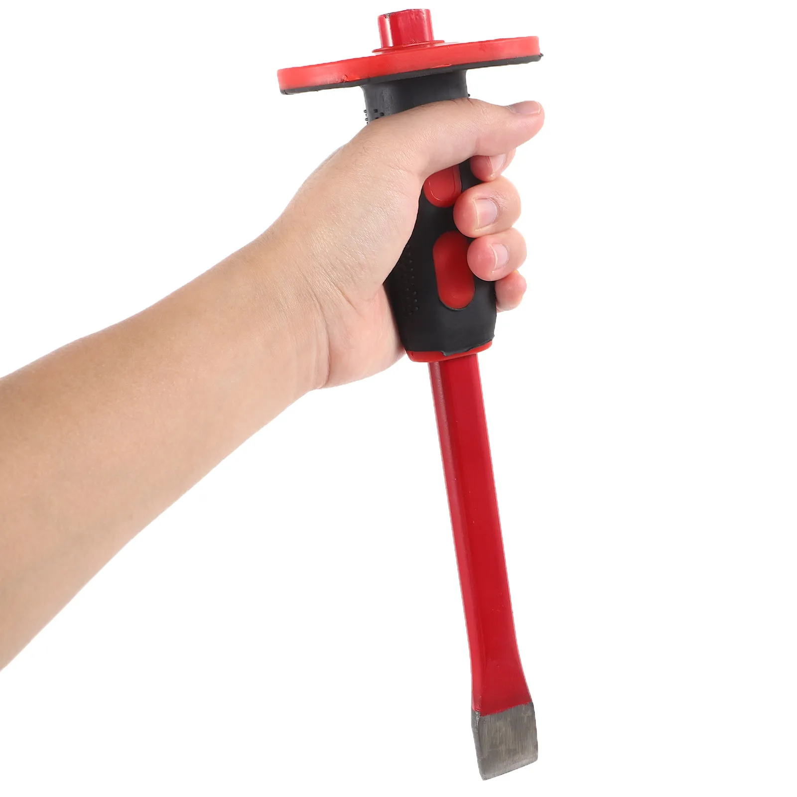 

Concrete Chisel 300Mm Heavy Duty Chrome Vanadium Steel PVC Handle Stone Carving Mortar Demolishing Scaling Masonry Tool