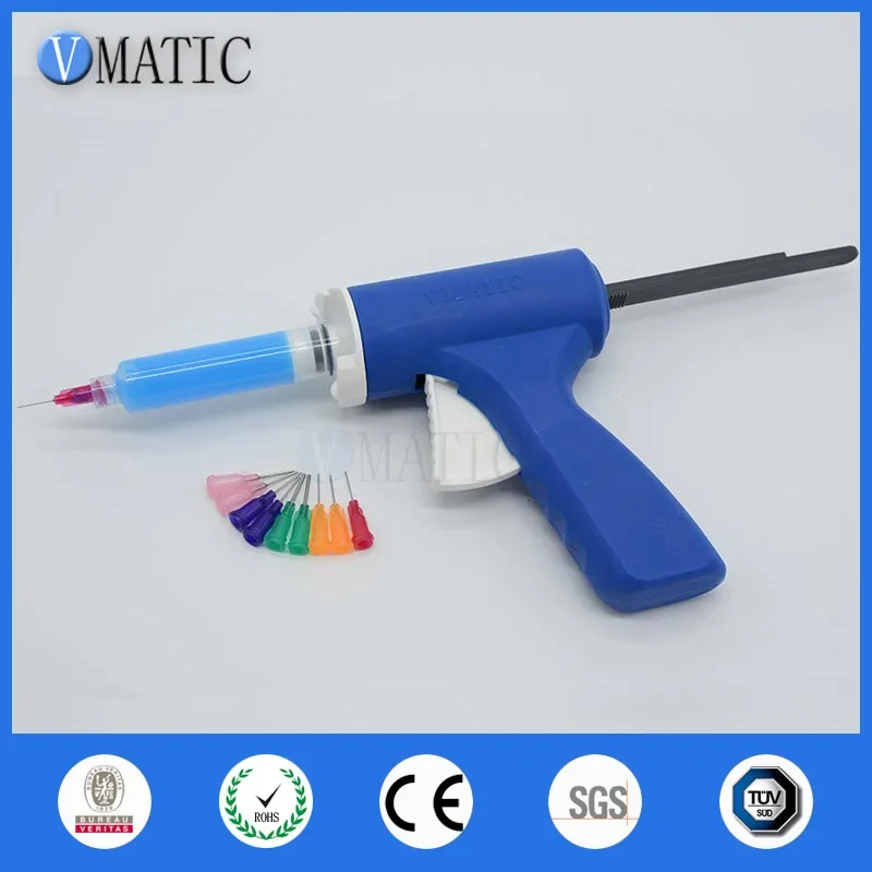 High Quality 5cc 5ml Plastic Soldering Flux Caulking Gun For Green Oil With Syringe & Needles