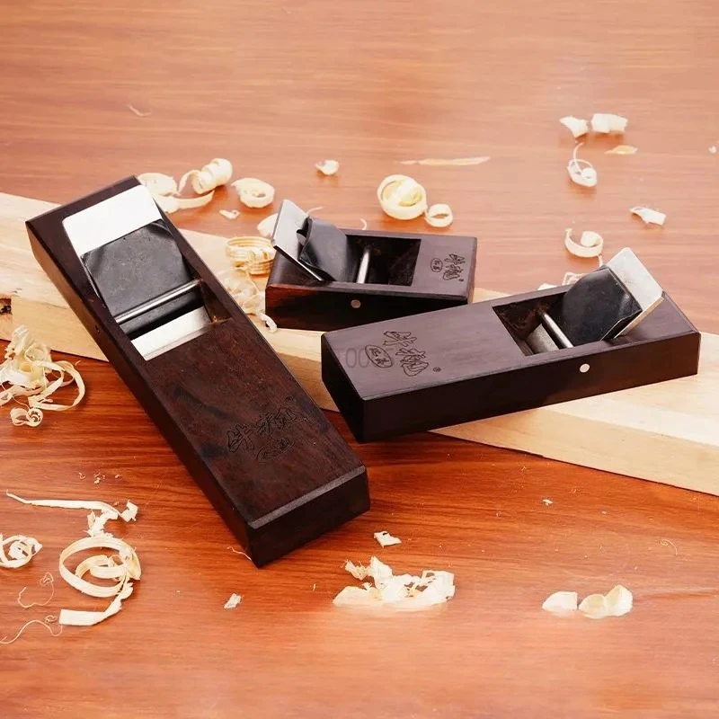 

Edge Trimming Ebony Wood Planer Woodworking Desktop Flat Planing Tool Joinery Chamfering Japanese Style Small Hand-pulled Planer