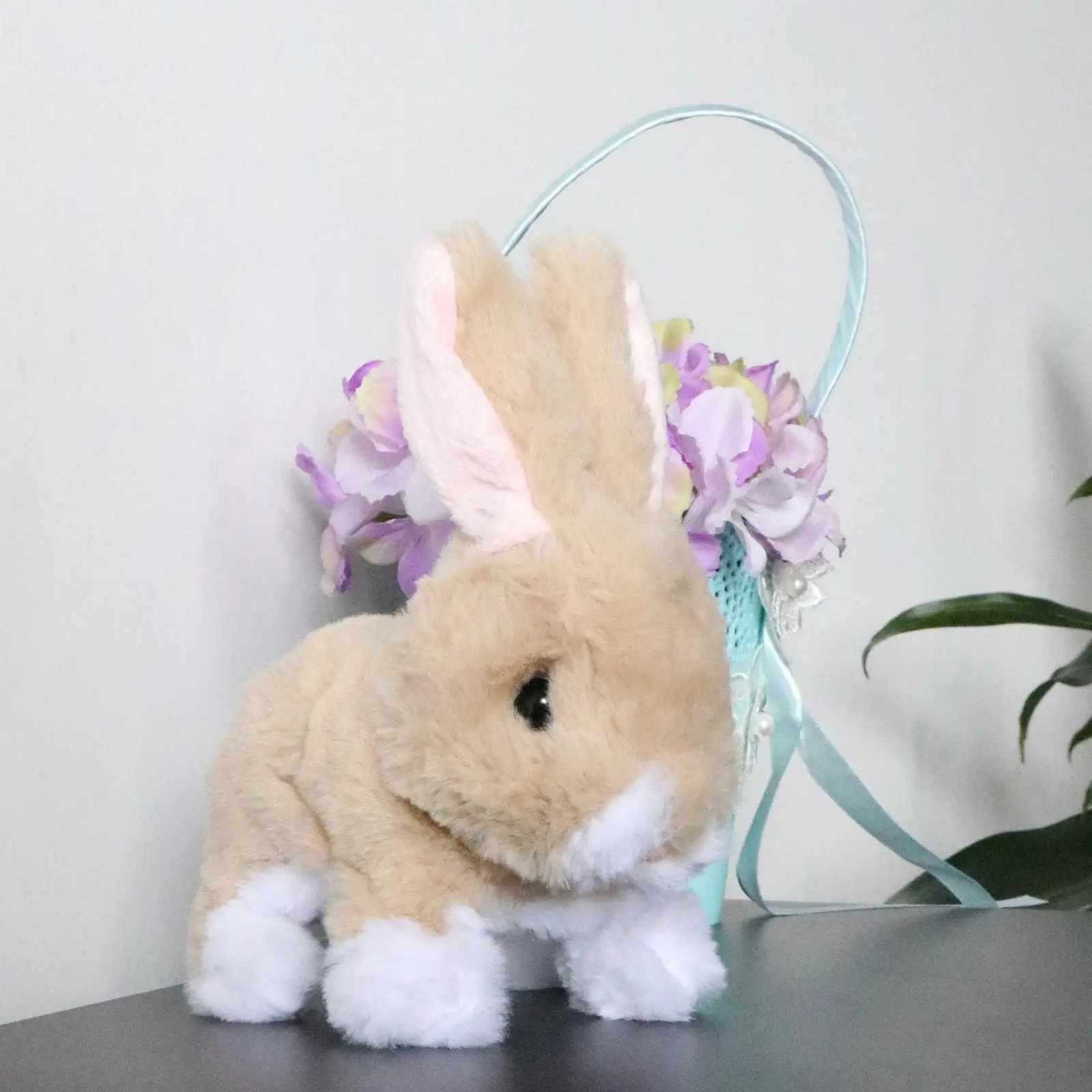 

Интерактивная игрушка для домашних животных Jumping & Waggle Ears, электронный плюшевый образовательный подарок для животных