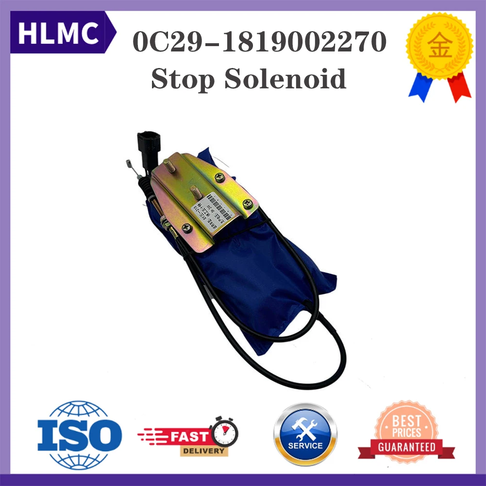 

Excavator Parts Stop Solenoid 0C29-1819002270 For Excavator XCG230 XCG210 XG820 Isuzu Engine