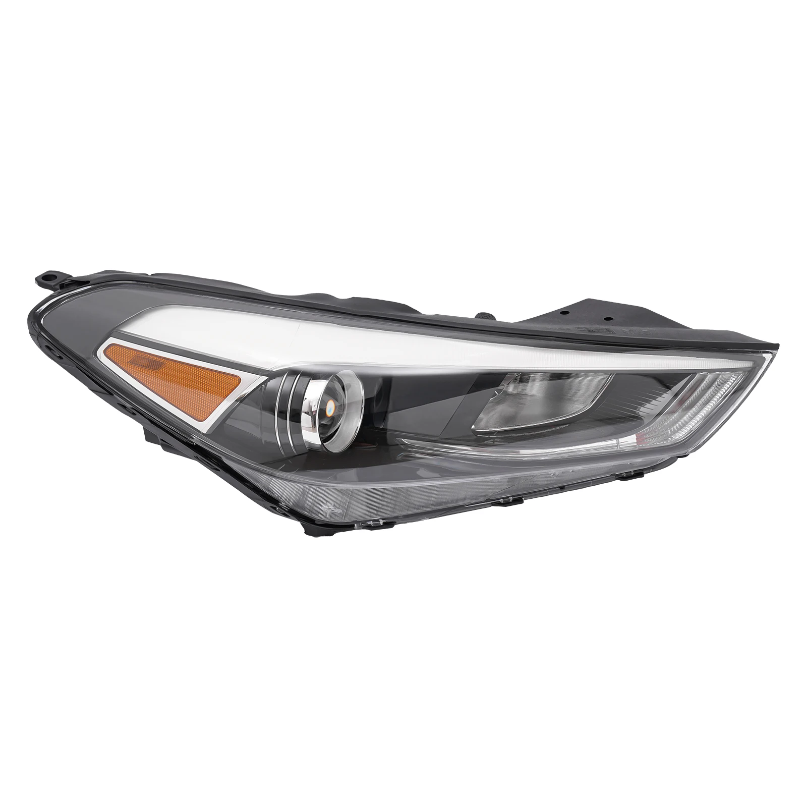 Factory RH Passenger Side Halogen Headlight Right LED For 2016-2018 Hyundai Tucson Black Housing