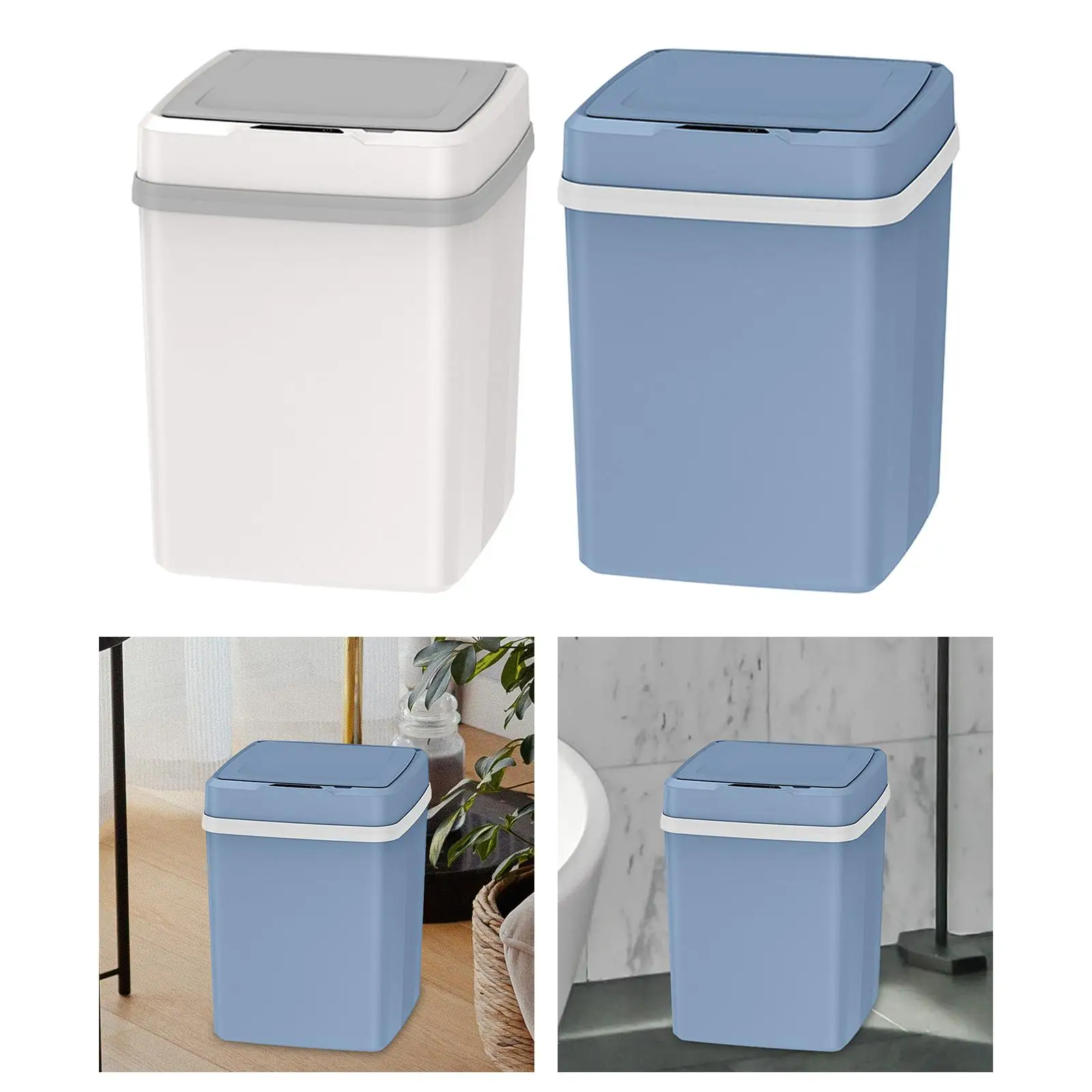 12L Automatic Trash Can, Compact Trash Can, Waterproof, , Large Capacity, Touchless Trash Can for Kitchen