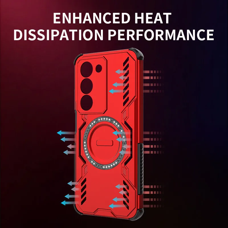 حافظة لهاتف Realme 14x 5G لهاتف Realme 14 Pro Plus 14 14x 14T 5G غطاء عالمي لتبديد الحرارة درع ممتص للصدمات لهاتف Realme 14x