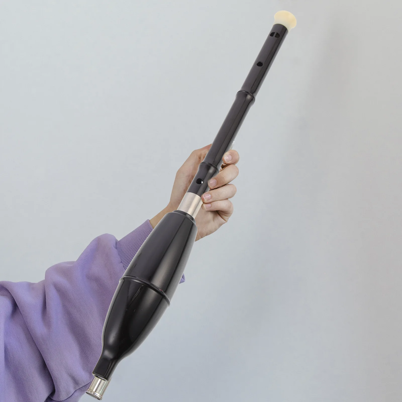 

Resin Bawu Beginner Musical Instrument Traditional Vertical Flute Lightweight Portable Storage Bag Wind Instrument