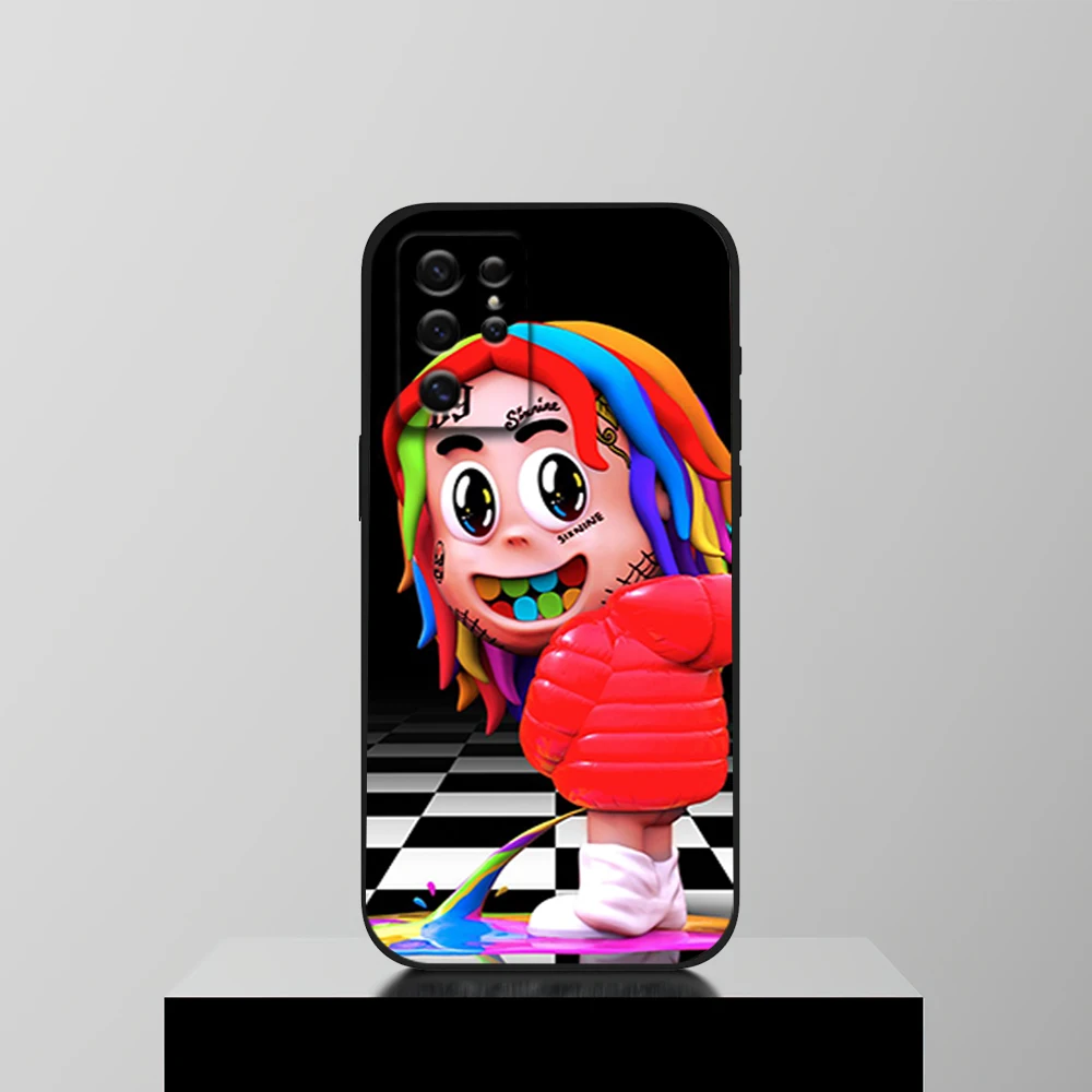 Rapper 6ix9ine Day69 WASSUP Tekashi69 Phone Case For Samsung S22 S23 A73 A72 A71 A54 A53 E ULTRA Black Soft Shell