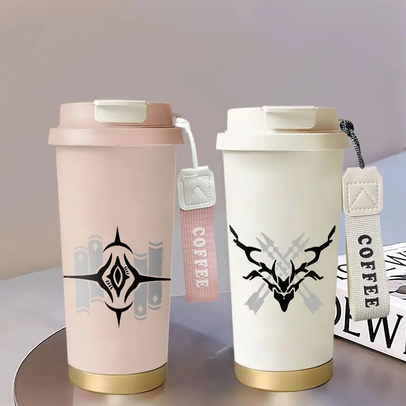 

Игра 2025 Honkai: Star Rail Аниме Cos Унисекс Q Версия 530 мл Мультяшный принт Простая портативная милая теплая и холодная чашка для воды в подарок