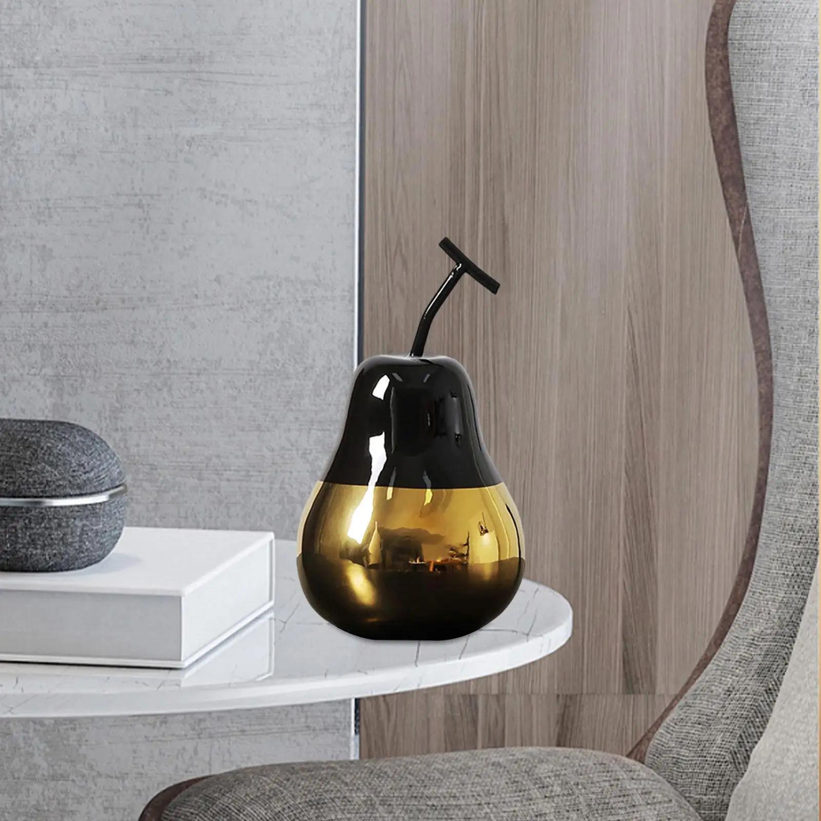 

Коллекционная статуя груши, подарок, фруктовая скульптура для офиса, гостиной, книжная полка