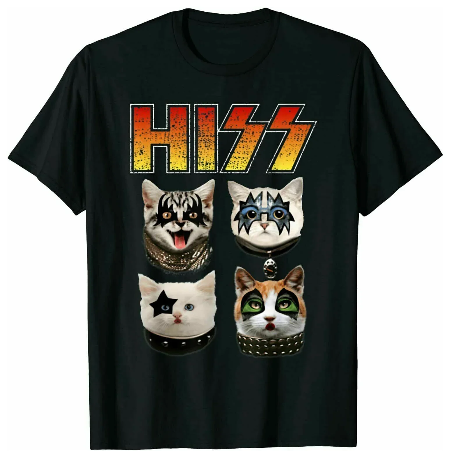 

Hizz Masquerade Cat Funny Cat Lovers Gift T Shirt. Short Sleeve 100% Cotton Casual T-shirts Loose Top Size S-3XL