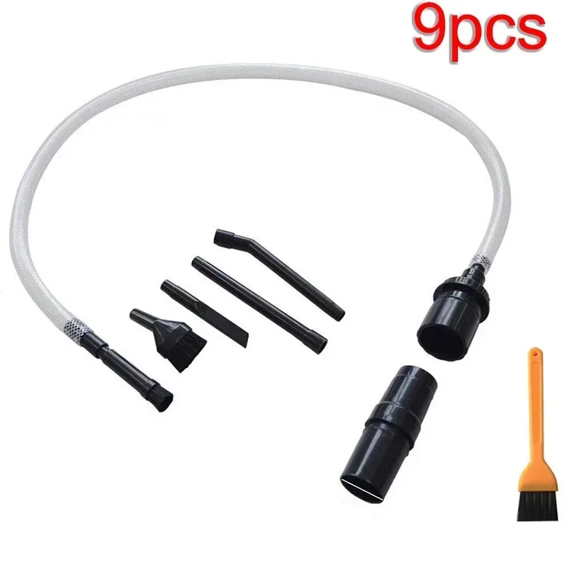 Eeatop 9x  Micro Vacuum Dust Cleaner Brush Suction Tube Vacuum Cleaner Parts Keyboard Sofa Dirt Remover Crevice Clean Tools