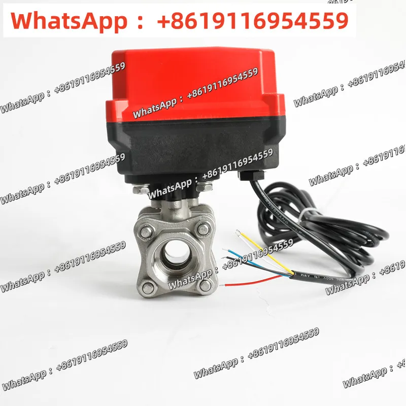 Stainless Steel Clamp Thread Buckle Electric Ceramic Ball Valve DC24V Electric Water Valve with Position Feedback Signal