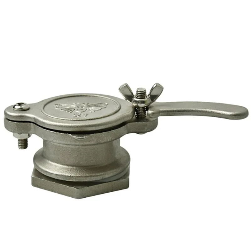 Stainless Steel Honey Tap Gate Valve Honey Bucket Outlet Spigot Beekeeping Honey Extractor Flow Outlet Apiculture Tools