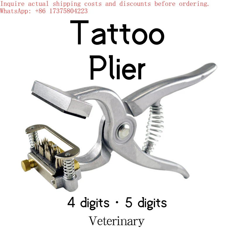 

2026 New JFST Veterinary Pig Ear Tattoo Pliers Model N 0.8kg 0-9 Numbers A-Z Black Ink Marking Livestock Management Animal