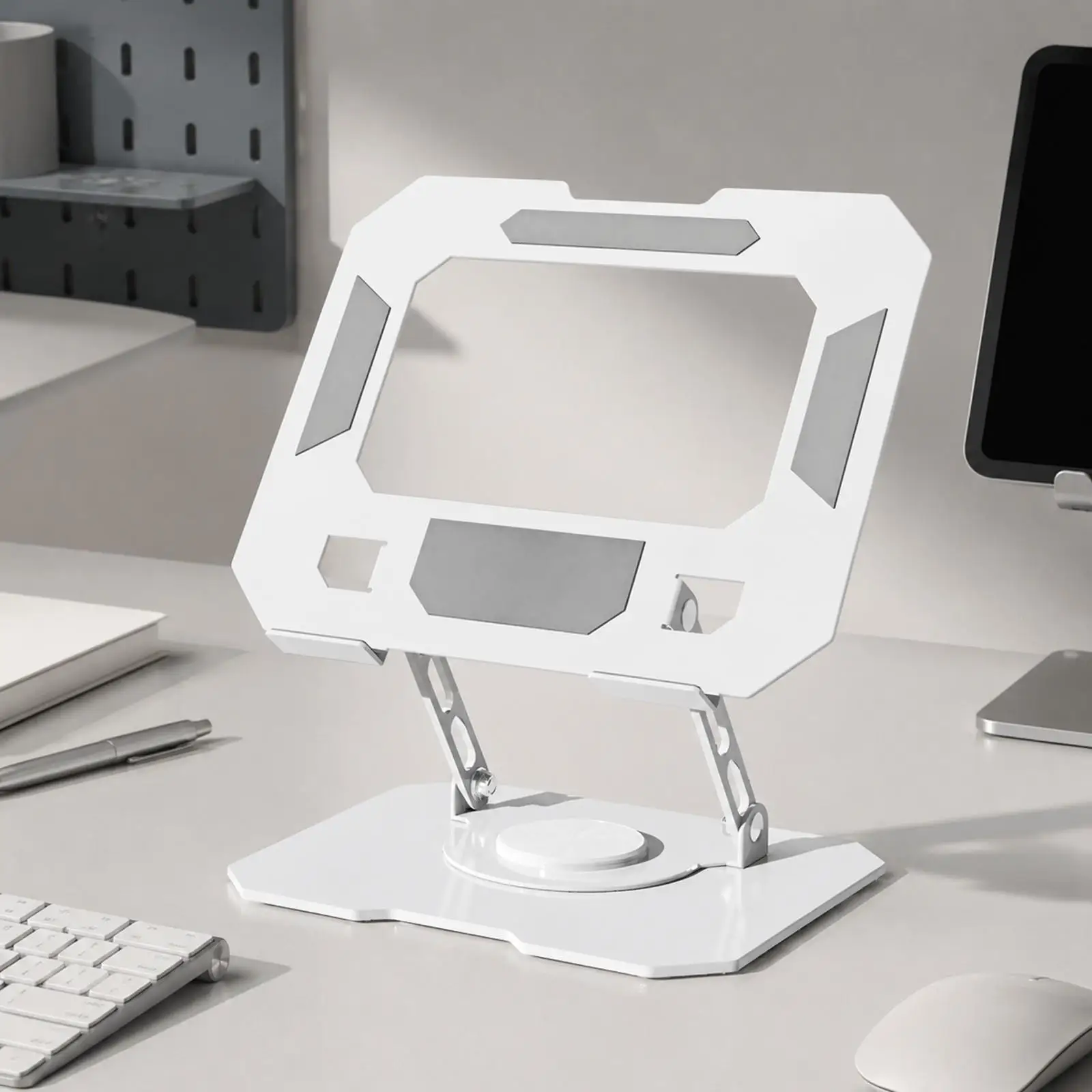 Adjustable Rotating Notebook Stand Alloy Metal Laptop Riser Holder for Desk Tablet Pc Foldable Portable