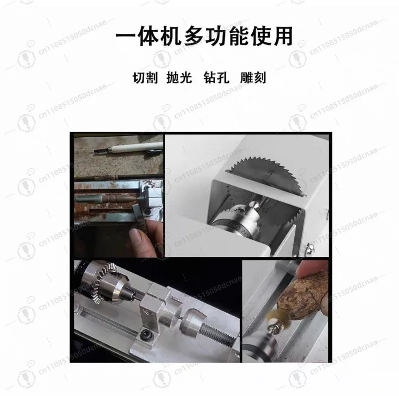Mini DC 12-24V Wood Lathe DIY Woodworking Tool For Bead Turning Grinding Polishing Buddha Pearl Making