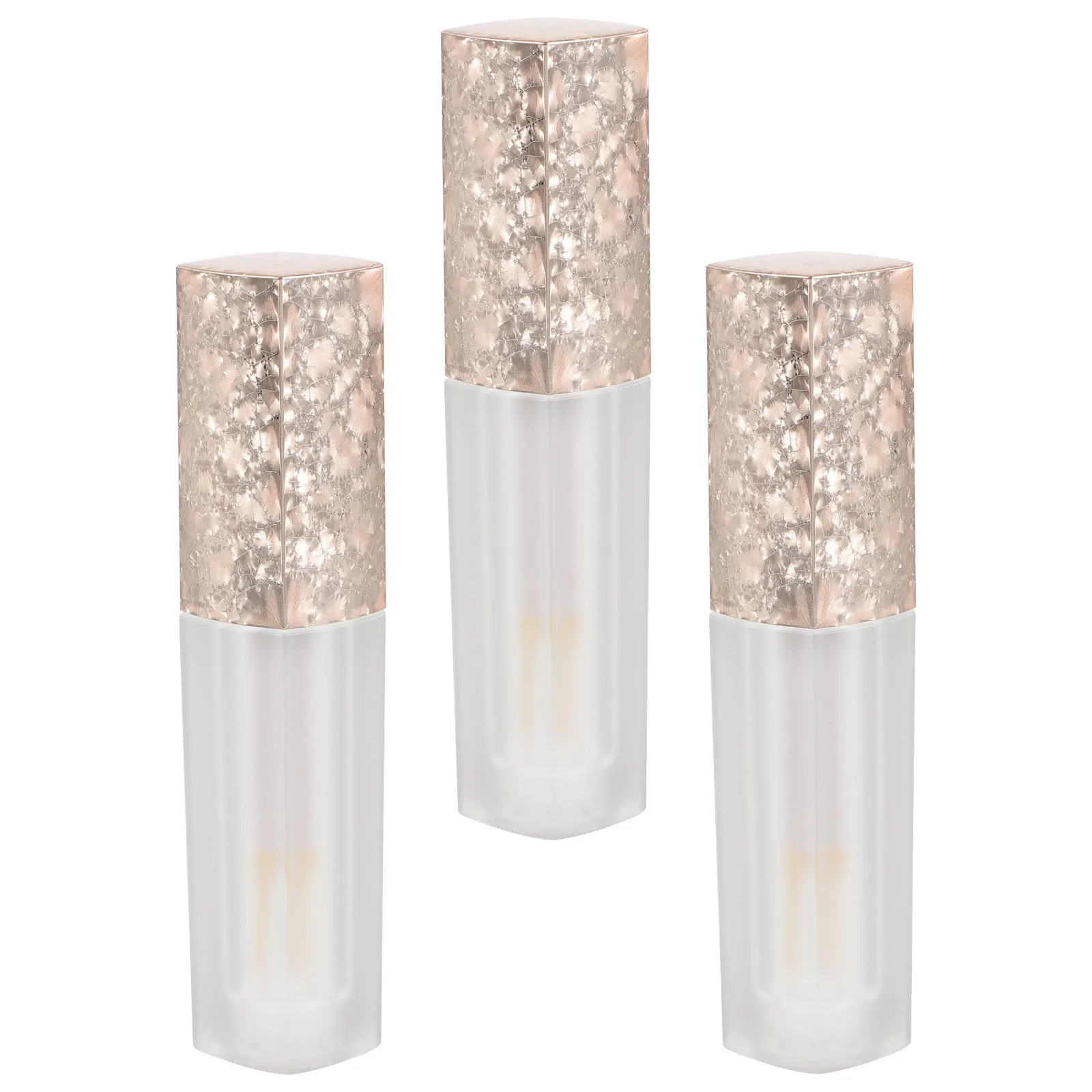 

3Pcs Lip Gloss Tubes Empty DIY Containers Sturdy Plastic Reusable Makeup Accessories Lip Gloss Tubes Lipstick Making Kit