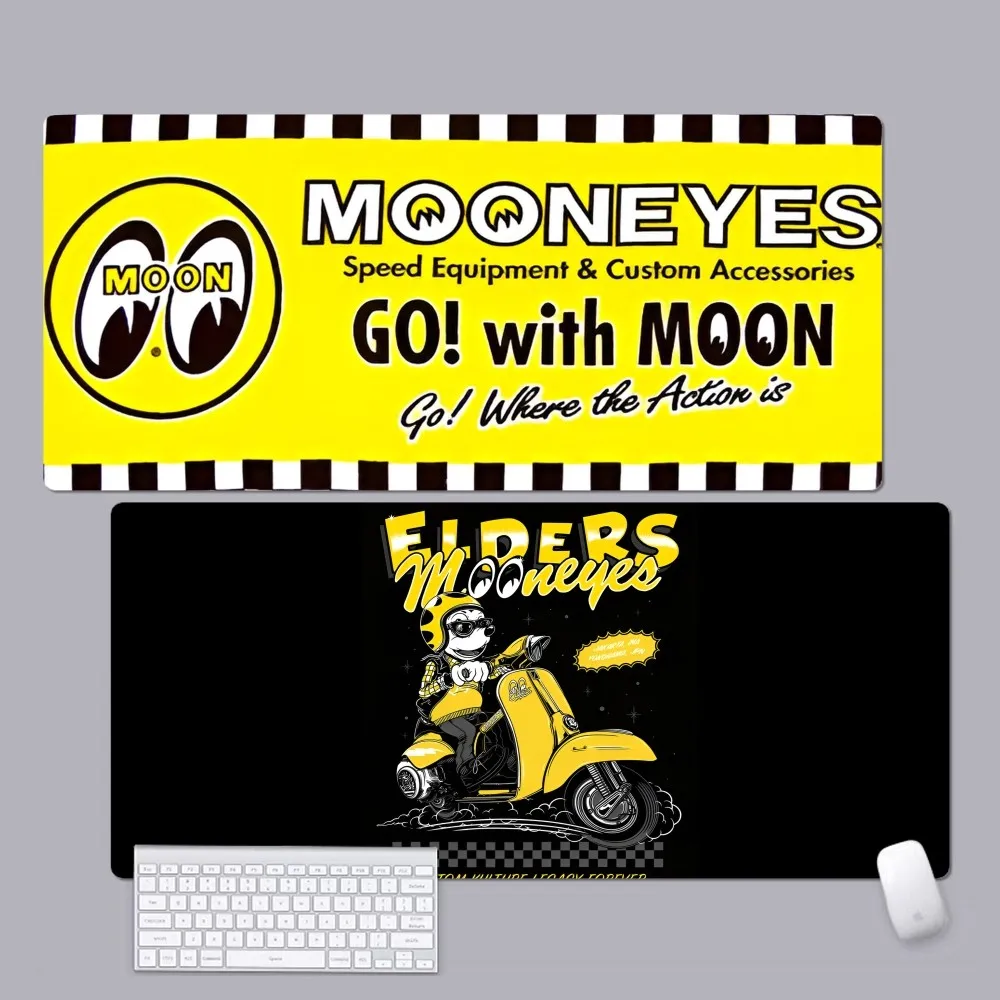 Mooneyes Print Non-slip Lockedge Office Student Gaming Thickened Large Writing Pad Non-slip Cushion Mouse Pad