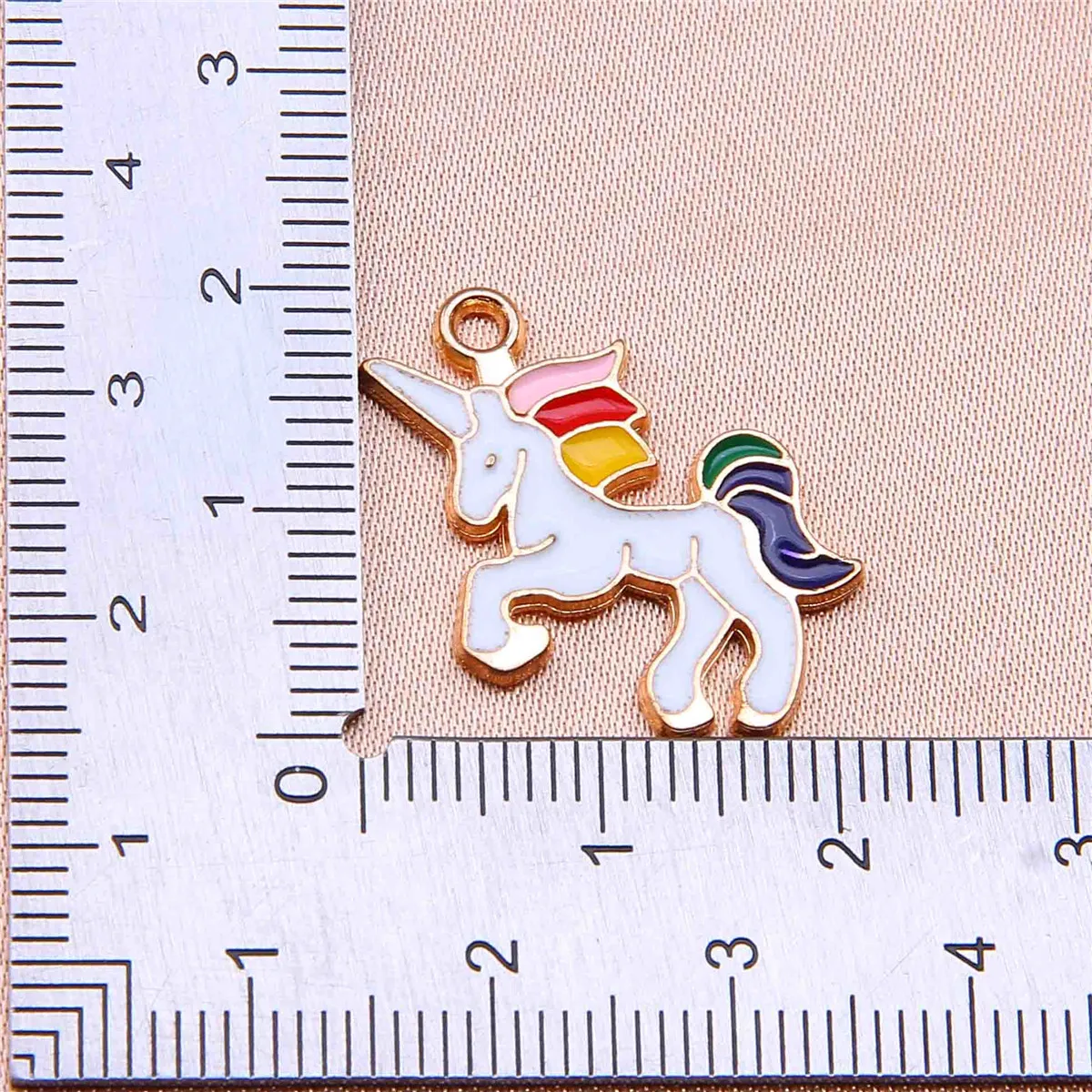 10pcs hot selling oil dripping unicorn alloy pendant diy handmade earrings necklace pendant keychain jewelry accessories