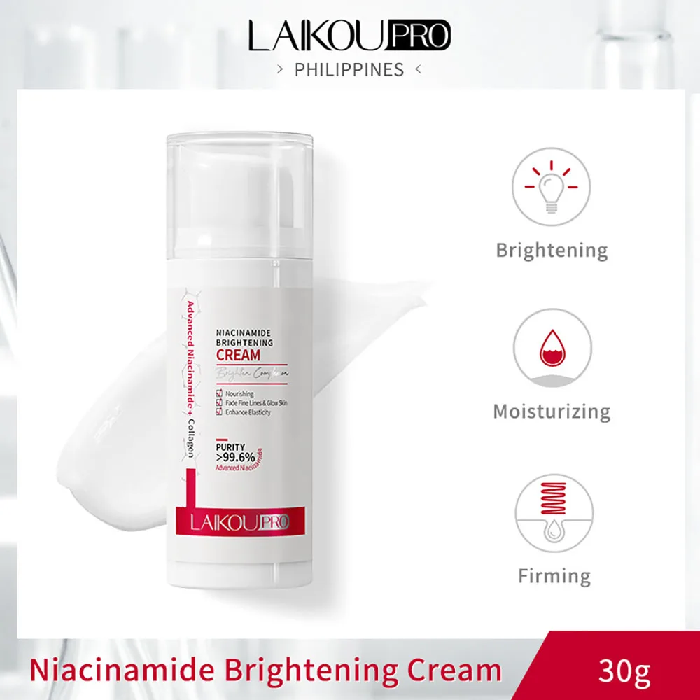 

LAIKOU PRO Niacinamide Face Cream 30g, Brightening Moisturizing Facial Moisturizer, Pore Minimizing Anti Aging Skin Care