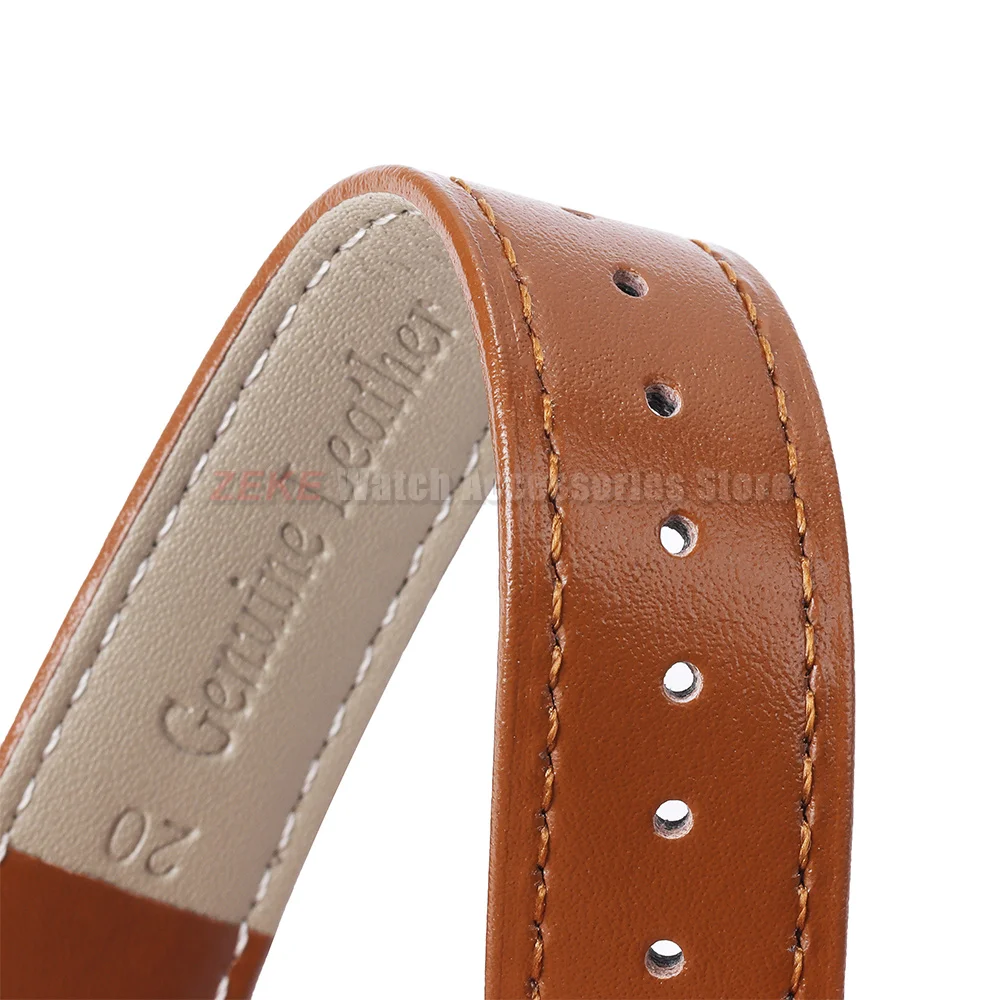 Echtes Kalbsleder-Uhrenarmband 12/13/14/15/16/17/18/19/20/21/22/24 mm, universelles Armband für Herren und Damen, Uhrenarmband-Zubehör – Detail 7