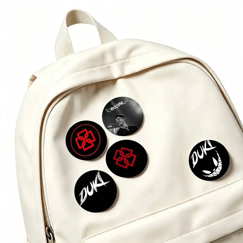 D-Duki Hip Hop Music 25mm 32mm 44mm 58mm 75mm Brooches Badges Pins for Accessories Gift