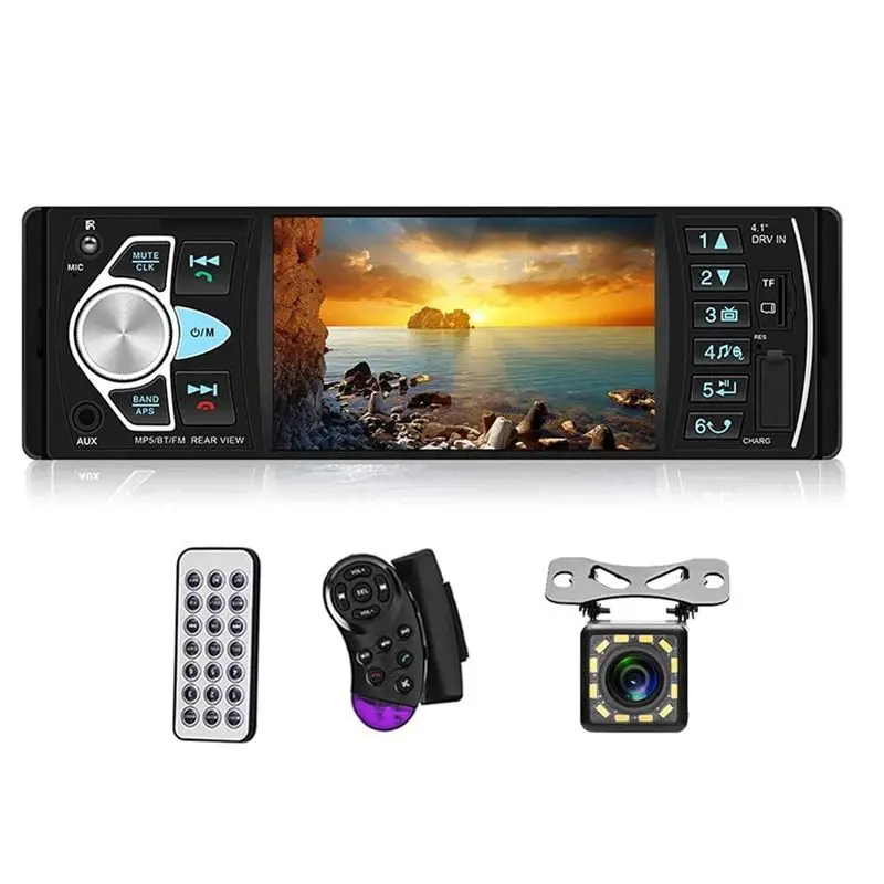 

Автомагнитола Classy-Car с Bluetooth, FM, USB, 4,1-дюймовым экраном, поддержкой Mirrolink и управлением с руля