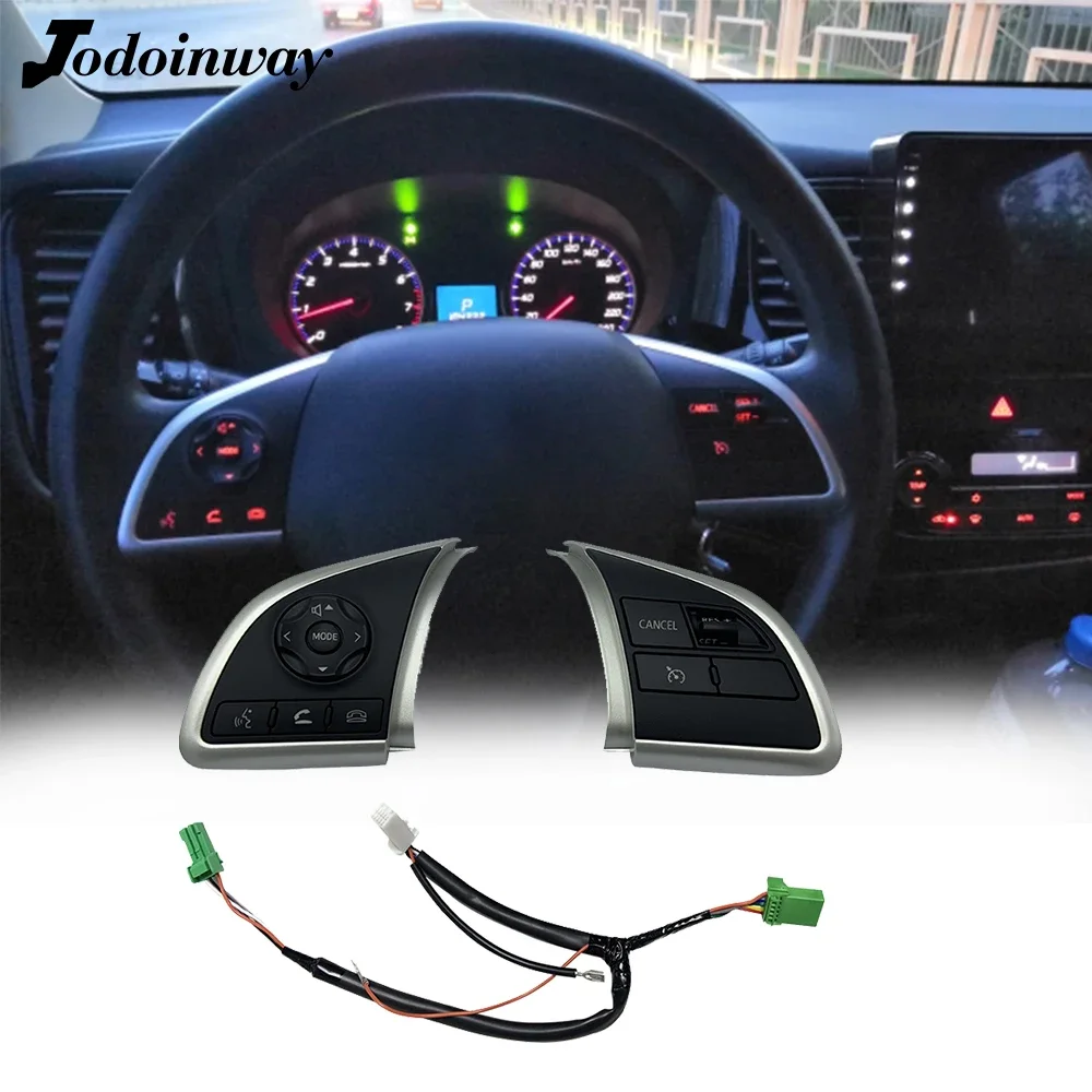 Car Steering Wheel Cruise Control Switch Multifunction Audio Volume Media Phone Button accessories For Mitsubishi ASX 2013-2018