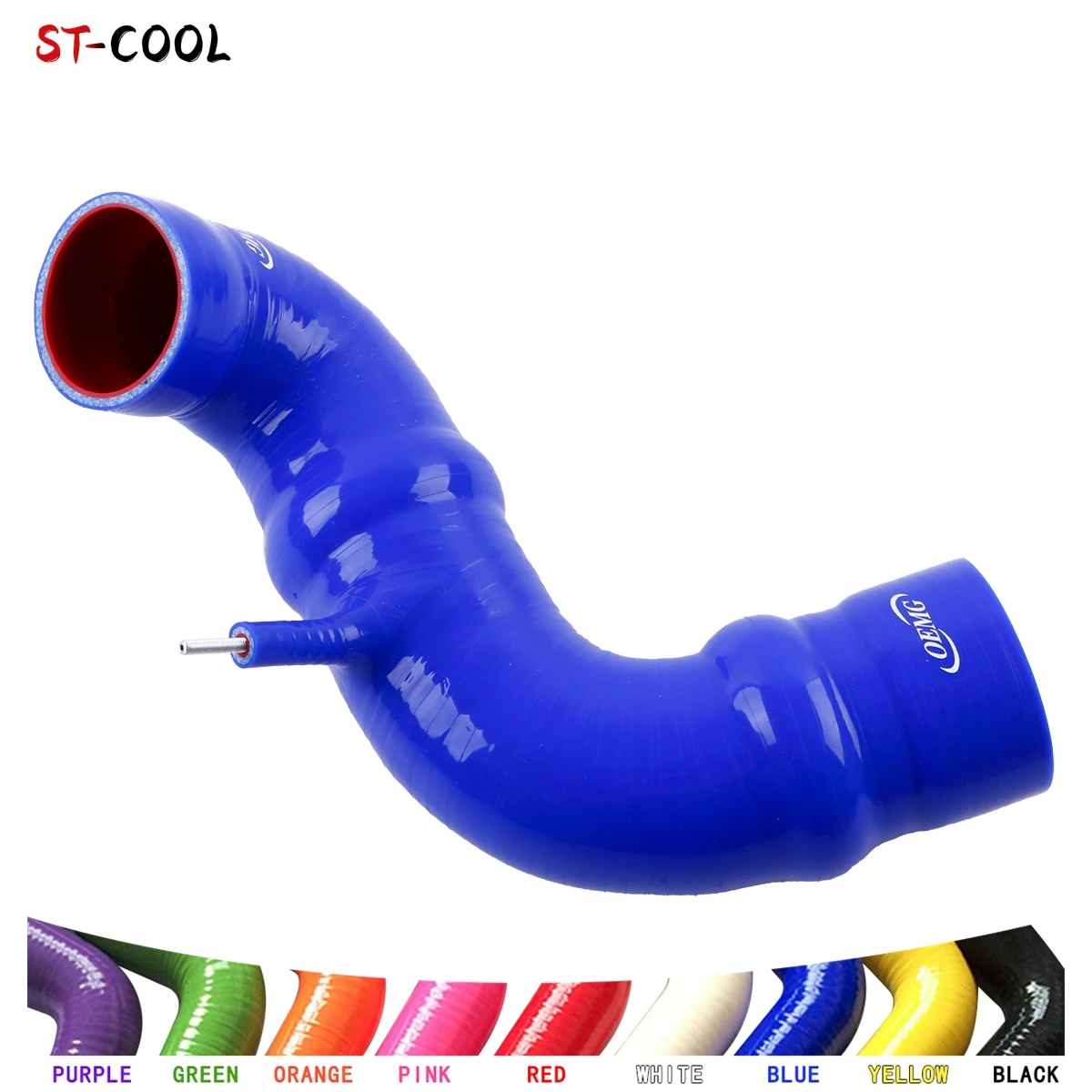 For Saab 93 9-3 1.8t 2.0t 2.0T B207 2004-2008 2005 2006 2007 Intake & Throttle Body Silicone Air Cleaner Filter Hoses Kit 2Pcs