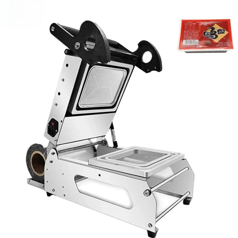 Commercial Ready to Ship Ready Meal Tray Hand Press Take Away Lunch Box Sealing Machine