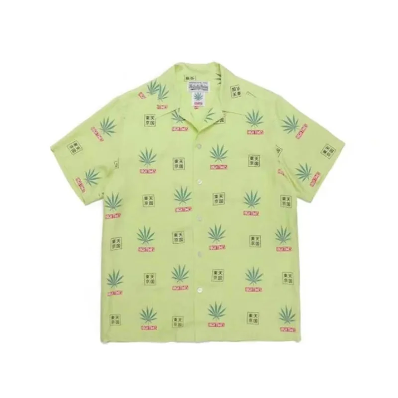 24ss New Multi-style WACKO MARIA camicia a maniche corte migliore qualità estate Casual uomo donna Hawaii Shirt top di marca