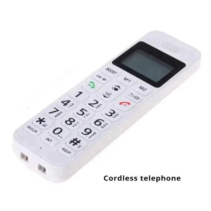 D1018 Телефон Бизнес Офис Домашний портативный цифровой беспроводной телефон низкого излучения с ЖК-дисплеем Американская вилка