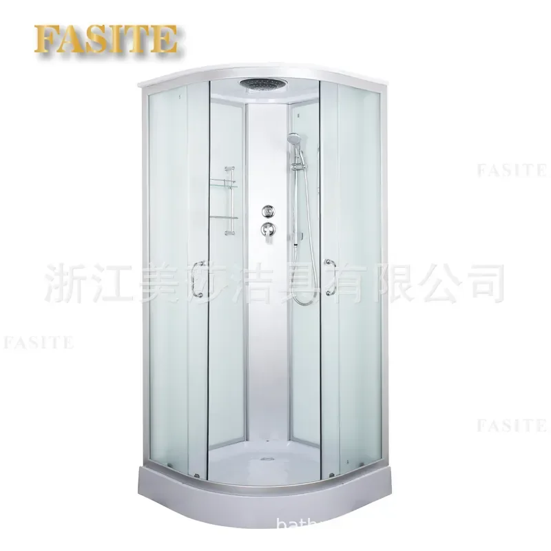 for Integral Shower Room Bathroom Wet and Dry Separation Toilet Household Bath Room Integrated Fan Sliding Door Bath Screen