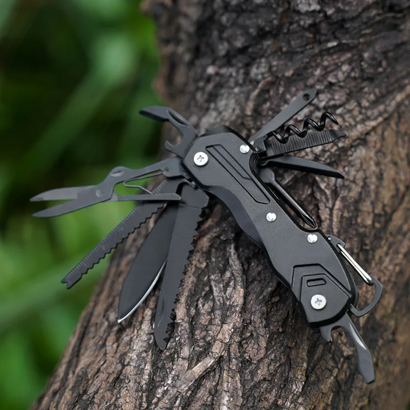 Multifunction Pocket Multi Tool Stainless Steel Camping Outdoor EDC Folding Utility Tool Swiss Style Portable Survival Tool