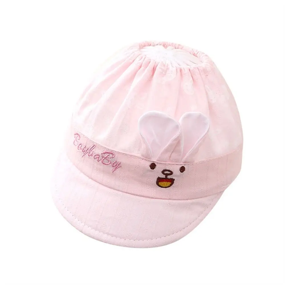 Gorra de béisbol informal con protección UV para bebé, gorro fino y transpirable con dibujos animados, de algodón suave, para exteriores