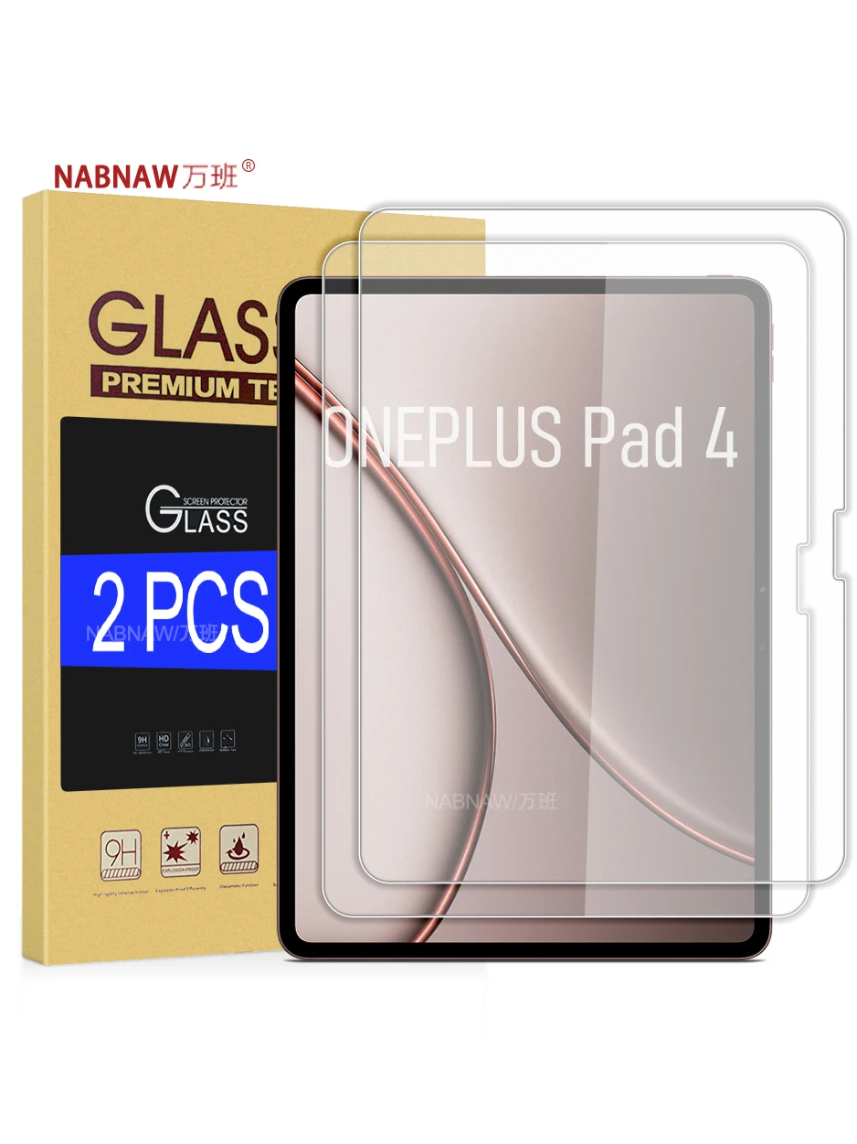 Auf dem Oneplus Pad 4 gehärteter Glasfilm-Displayschutz für Oneplus Pad4 13,2 Zoll HD, schadensfester Film, einfach zu installieren, 2er-Pack – Detail 1