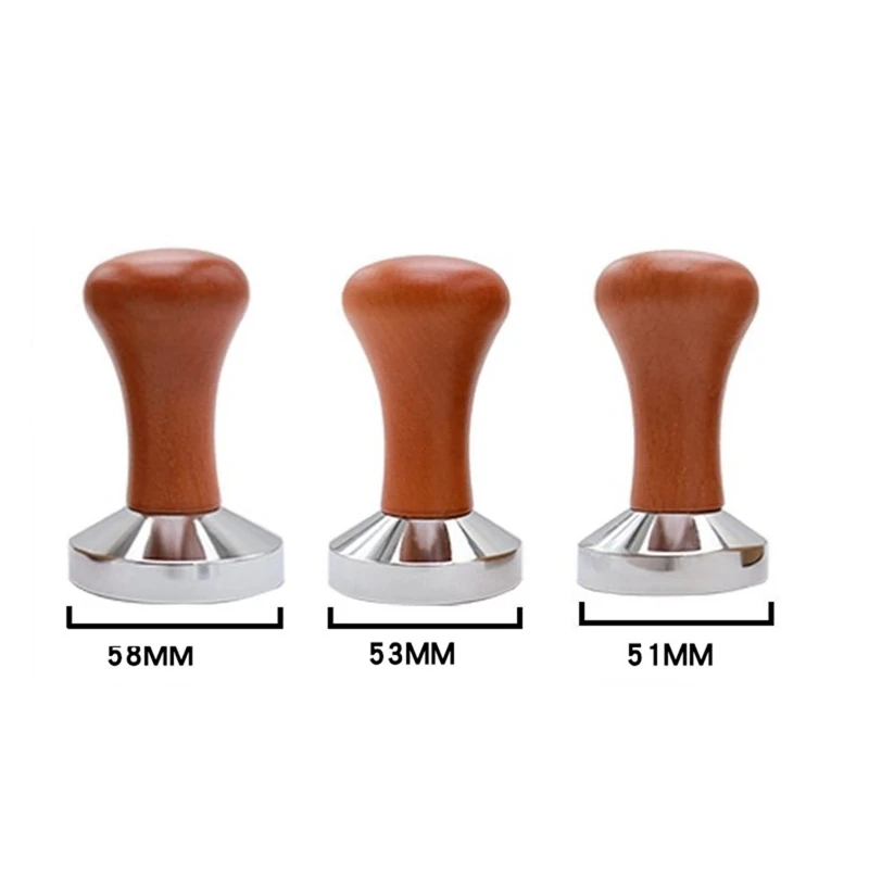 Coffee Tamper Wooden Stainless Steel Base Suitable For Delonghi Breville Espresso Machine Accessories-FS-PHFU