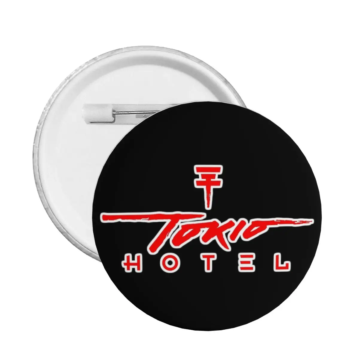 Tokio Hotels Heavy Metal Pop Rock Round Button Pin for Jeans Customizable Pinback Badges Brooches