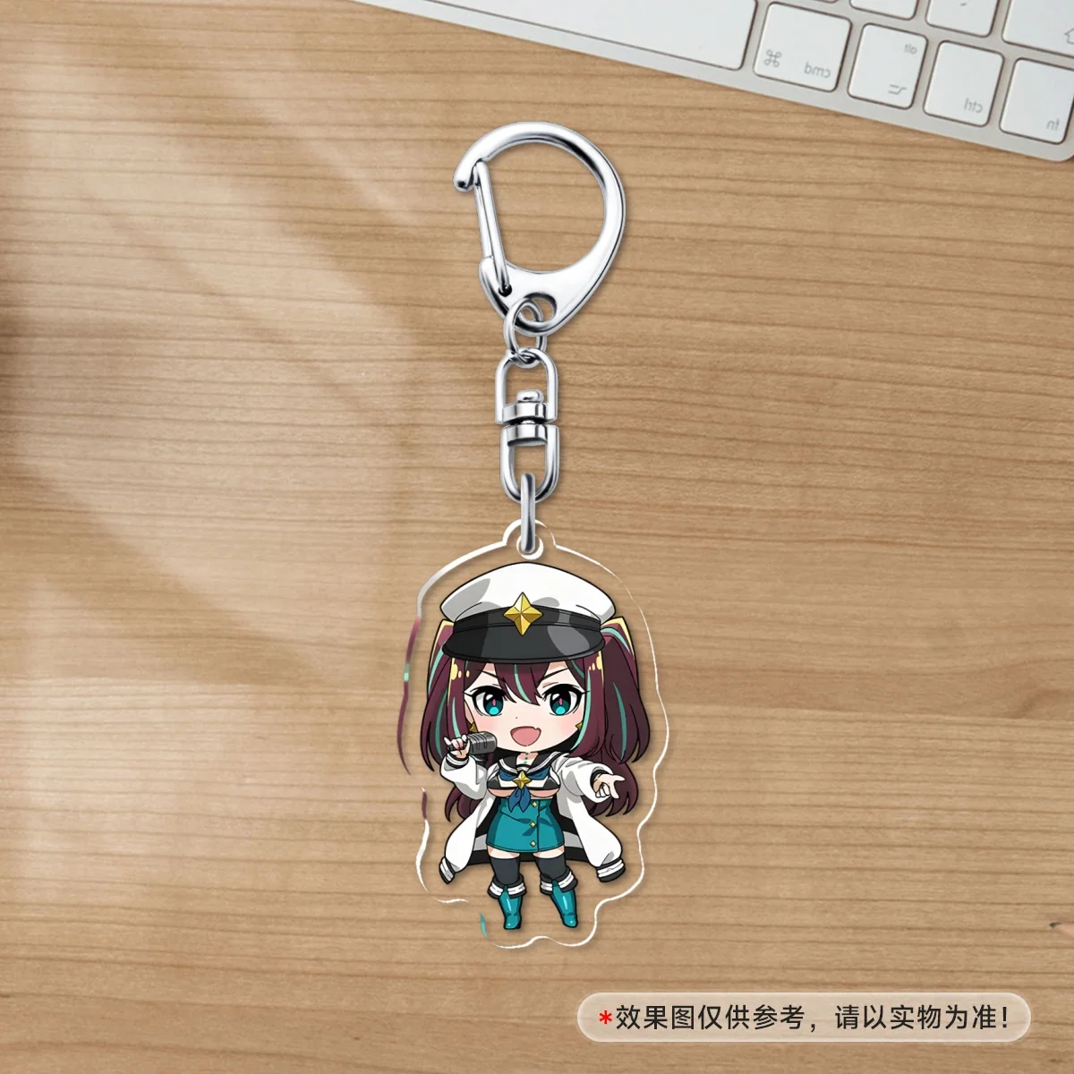 سلسلة مفاتيح أنيمي سحرية للفتيات ، سلسلة مفاتيح كاواي ، إكسسوارات قلادة الحقيبة