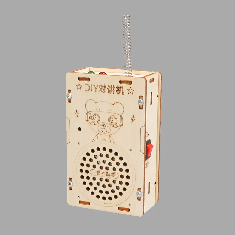 Science Experiment Science and Education Cutting-edge DIY Wooden Technology Small Production 100 Meters Wireless Paging Toys
