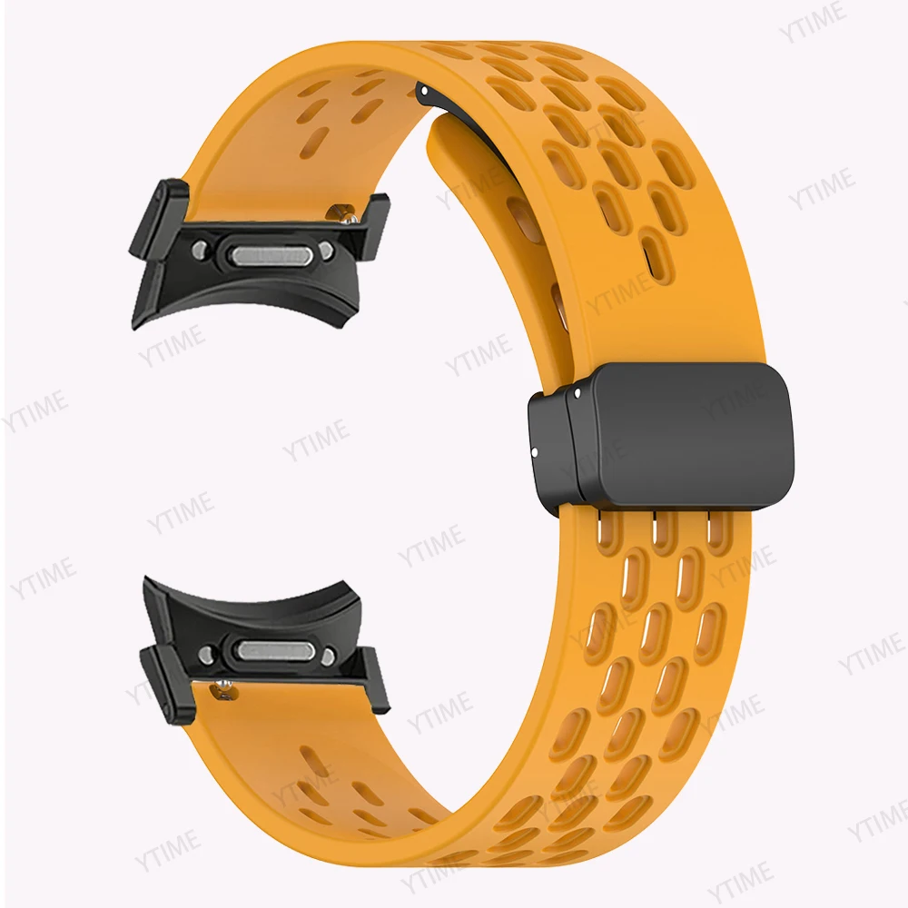 Ремешок силиконовый для Samsung Galaxy Watch 5 Pro 45 мм, браслет с магнитной застежкой для Galaxy Watch 6 5 4 44 мм 40 мм, 43 47 мм