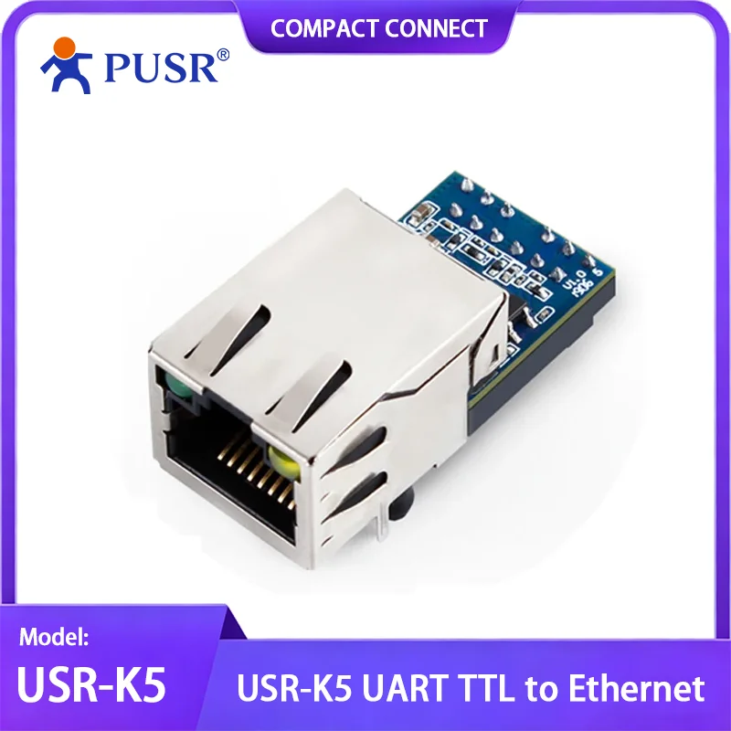 

USR-K5 UART to Ethernet Modules With tiny size Serial to Ethernet Converter Modules integrated with TCP/IP protocol