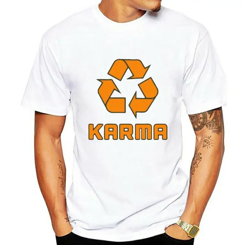 Karma T Shirt Recycle Symbol Good Karma Comes Around Buddha Vintage Yoga Tee 15