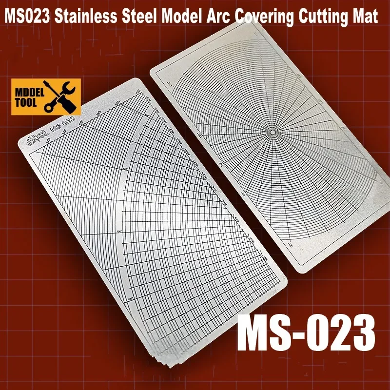 MS023 Stainless Steel Model Arc Covering Cutting Mat Assembly Model Building Tools For Military Hobby DIY