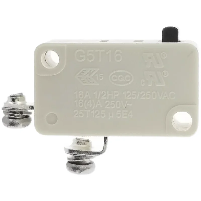 Electric faucet micro switch KW3A/G5T16 16A 22A 250V 2 screw foot with teeth normally open accessory