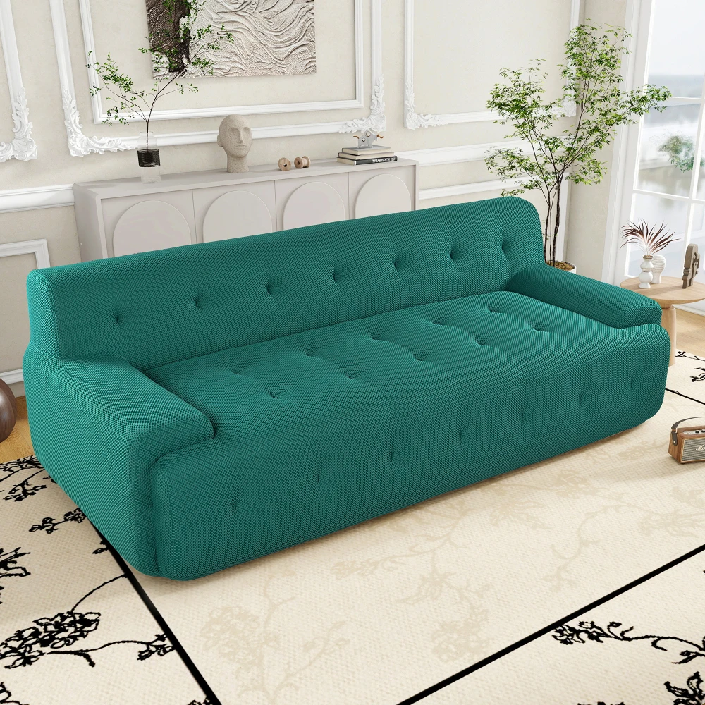 86.2'' Modern Minimalist Style Tufted Design Upholstered Sofa, 3-Seat Compression Sofa for Living Room, Bedroom, and Apartment